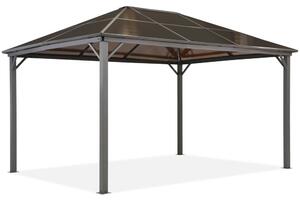 Záhradný altánok Milos 3x4m s moskytiérou Garden Point sivý