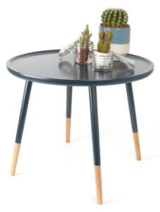 Modrý Odkladací stolček Graceful XL – tmavo Ø 60 × 48 cm PRESENT TIME