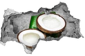 Nálepka diera na stenu Polovičky kokosových
