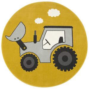 Detský koberec Luna Kids 534457/89955 horčicový / sivý