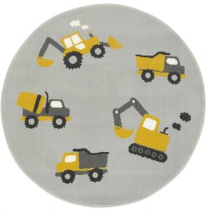 Detský koberec Luna Kids 534418/89945 autá, horčicový