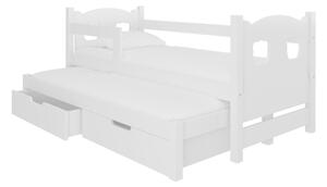 Detská posteľ CAMPOS, 180x75, biela