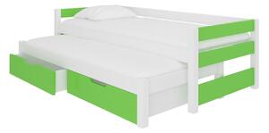 Detská posteľ FRAGA, 200x90, zelená