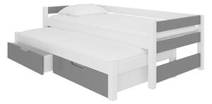 Detská posteľ SAGA, 200x90, sivá