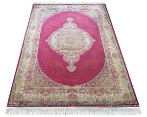 Koberec Exkluzívny Qum Silk 01 červený