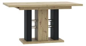 Rozkladací jedálenský stôl Direnes, Farby: artisan / čierna Mirjan24 5903211197383