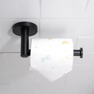 Držiak toaletného papiera čierny Vost