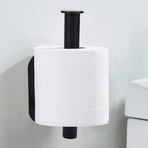 ViaDomo Via Domo - Držiak na toaletný papier Prezioso - čierna - 15x9,5x3 cm