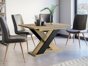 Rozkladací jedálenský stôl Dulcato, Farby: artisan / čierna Mirjan24 5903211197543