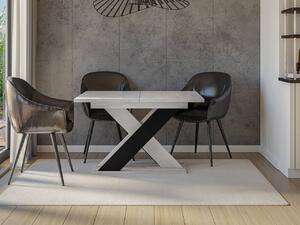 Rozkladací jedálenský stôl Dulcato, Farby: čierny lesk / betón Mirjan24 5903211197550