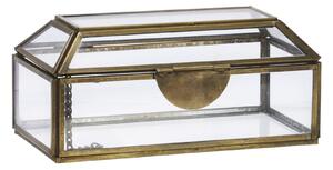 Sklenený box Aged Brass