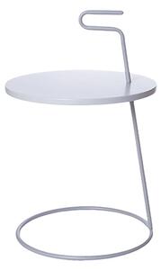 Šedý Servírovací stolček – svetlo ø 42 × 65 cm PRESENT TIME