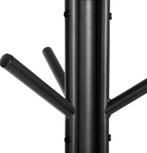 ViaDomo Via Domo - Industry kovový vešiak Vulcano - čierna / hnedá - 45x180x45 cm