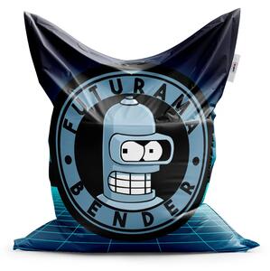 Sablio Sedací vak Futurama Bender Štvrtá dimenzia - 150x100 cm