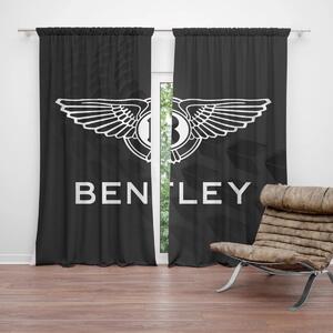Sablio Záves Logo Bentley Čierny: 2ks 140x250cm