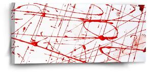 Sablio Obraz Krvavé striekance - 110x50 cm