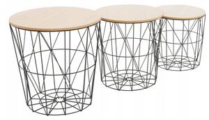 Set drôtených stolíkov SG1710-23