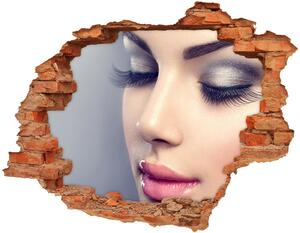 Nálepka 3D diera na stenu Dokonalý make-up nd-c-88678393