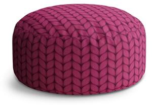 Sablio Taburet Pletenie vo fuksiovej farbe: 38x48 cm