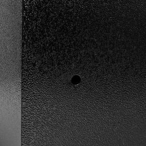 ViaDomo Via Domo - Kovový trezor so zámkom na kľúč Isola - čierna - 23x17x17 cm