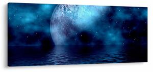 Obraz Mesiaca nad hladinou mora (120x50 cm)