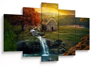 Obraz Chalupku v rozprávkovej krajine (150x105 cm)