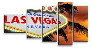 Sablio Obraz - 5-dílný Fabulous Las Vegas - 100x60 cm
