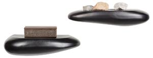 BEPUREHOME Kovová nástenná polička Rock – 10 × 54 × 14 cm 10 × 54 × 14 cm