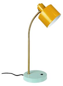 Stolové Lampa Dyberg Larsen, Ocean Flex, Žltá, Obývacia izba, Kov, Škandinávsky