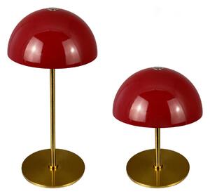 Stolové Lampa Dyberg Larsen, Along, stmievateľné, Červená, Obývacia izba, Kov, Škandinávsky