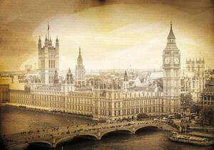 Fototapeta - Westminster - Vintage (152,5x104 cm)