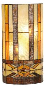 Nástenná lampa Tiffany Amsterdam - 20 * 11 * 36 cm 2x E14 / Max 40W - Clayre & Eef
