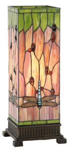 Stolní lampa Tiffany Square dragonfly - Clayre & Eef