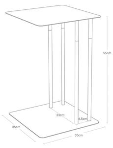 Odkladací stolík 35x35 cm Plain – YAMAZAKI