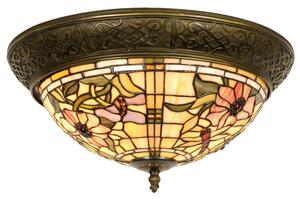 Stropné svetlo Tiffany Cappa - Ø 38*19 cm 2x E14 / Max 40W - Clayre & Eef