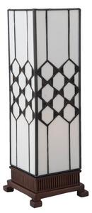 Stolná lampa Tiffany Roof - 12*12*36 cm E14 / max. 25 Watt - Clayre & Eef