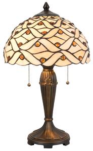 Stolná lampa Tiffany Joana - 30*51 cm 2x E27/40W - Clayre & Eef