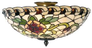 Stropné svietidlo Tiffany Alienor - Ø 40 * 25 cm E14 / max 2 * 40W - Clayre & Eef