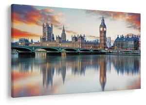 Obraz - Londýnske Houses of Parliament (90x60 cm)