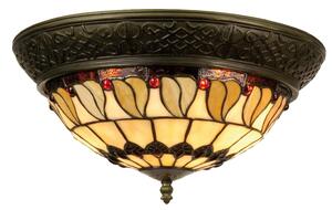Stropné svetlo Tiffany Rayen - Ø 38 * 19 cm 2x E14 / Max 40W - Clayre & Eef