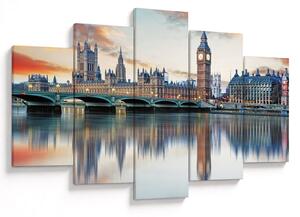 Obraz - Londýnske Houses of Parliament (150x105 cm)
