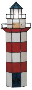 Lampa Tiffany Maják - 21 * 56 cm 2x E14 / max 25W - Clayre & Eef