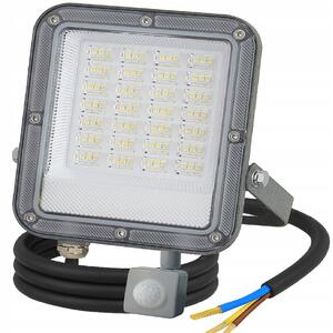 BERGE LED reflektor ODYN s pohybovým senzorom 50W - 4500lm - 4000K - IP66