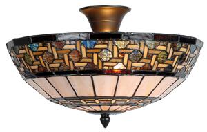 Stropné svetlo Tiffany Graciela - Ø 40 * 23 cm 2x E14 / Max 40W - Clayre & Eef