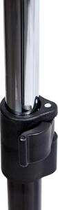 ViaDomo Via Domo - Pojazdný vešiak kovový Frutto - čierna / chróm - 78x124x41 cm