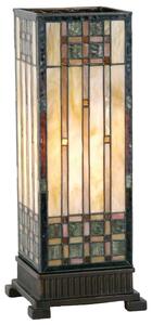Stolná lampa Tiffany - 18*45 cm 1x E27 / Max 60W - Clayre & Eef