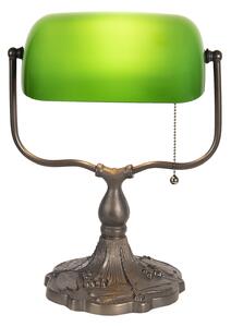 Zelená bankový lampa tiffany Velves - 27 * 20 * 36 cm 1x E27 / max 60W - Clayre & Eef