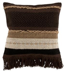 Vzorovaný ethno vankúš so strapcami - 45 * 45 cm - J-Line by Jolipa