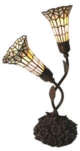 Tiffany stolná lampa Carillon - 34 * 25 * 58 cm E14 / max 2 * 25W - Clayre & Eef