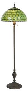 Stojací Tiffany lampa Amarante - Ø 51 * 165 cm E27 / max 3 * 60W - Clayre & Eef